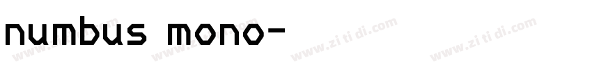 numbus mono字体转换